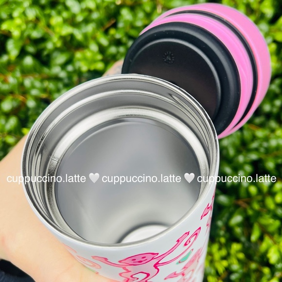 🎀NEW🐒Starbucks x Roller Rabbit Pink Lovely Monkey Stainless Steel Bottle Tumbler - Picture 6 of 10